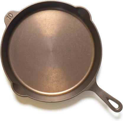 Lancaster Cast Iron No. 10 Skillet | TRUE Shift Heirloom Pan (11⅝″, Made in USA)