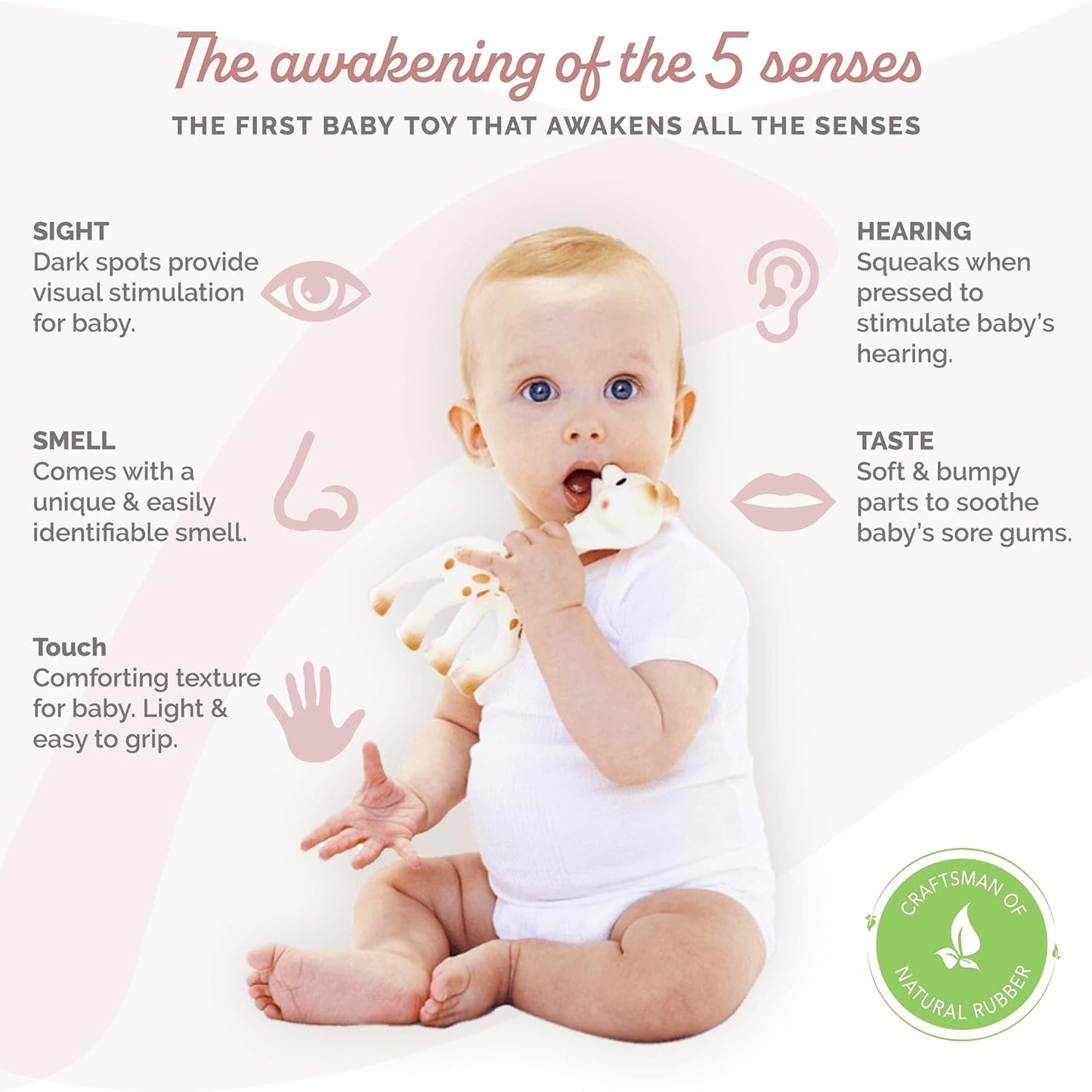 Sophie la girafe: Original 100% Natural Rubber Teether