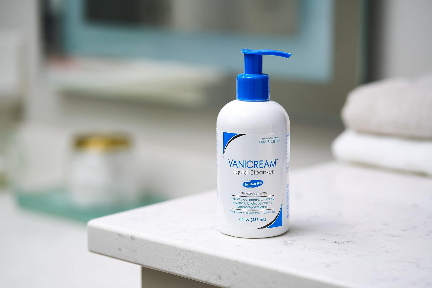 Fragrance-Free, Sulfate-Free Gentle Liquid Cleanser for Face & Body – Vanicream