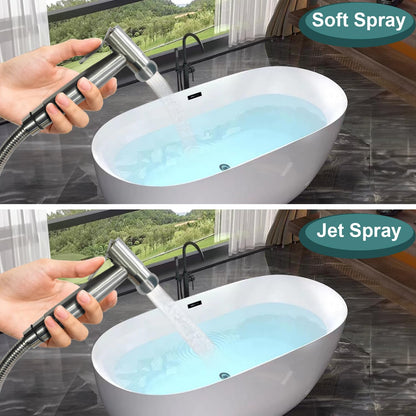 Pugrwei 304 Stainless Steel Handheld Cloth Diaper & Bidet Sprayer Set