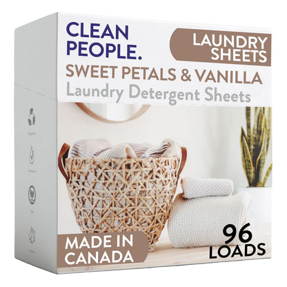 Toxin-Blocking Sleep & Laundry: Non-Toxic Clean People Ultra-Concentrated Detergent Sheets