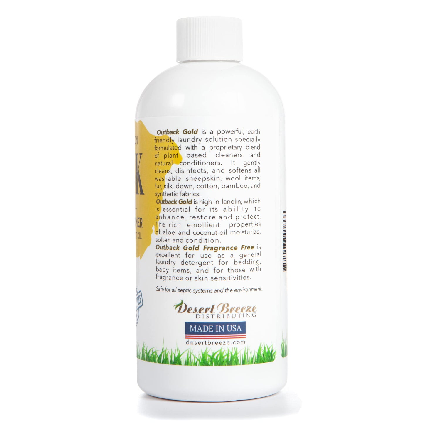 Outback Gold Unscented Plant-Based Wool & Cashmere Wash