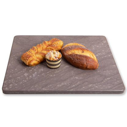 Diflart Natural Granite Cutting Board: Large 16" x 20" Polished Stone Slab.