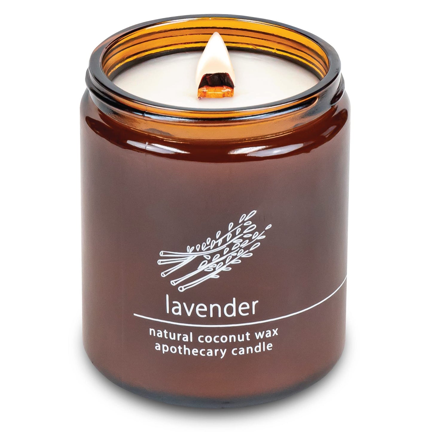 Non-Toxic Coconut Wax Candle: Signature Crackling Wood Wick, Phthalate-Free, 60-Hour Clean Burn