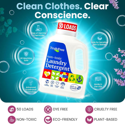 Truly Free Plant-Based Refillable Laundry Wash for Sensitive Skin