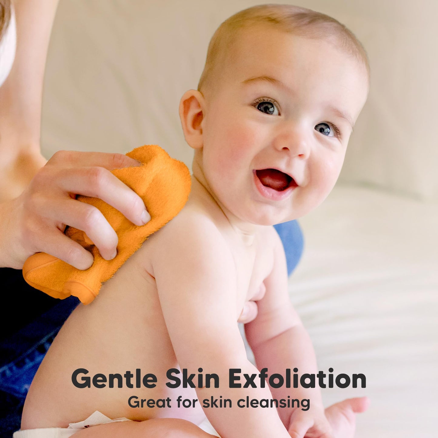 KeaBabies Bamboo Washcloths: 500GSM Ultra-Soft 6-Pack