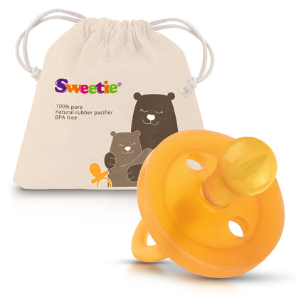 SWEETIE Natural Rubber Pacifier: 100% Pure Rounded Soother