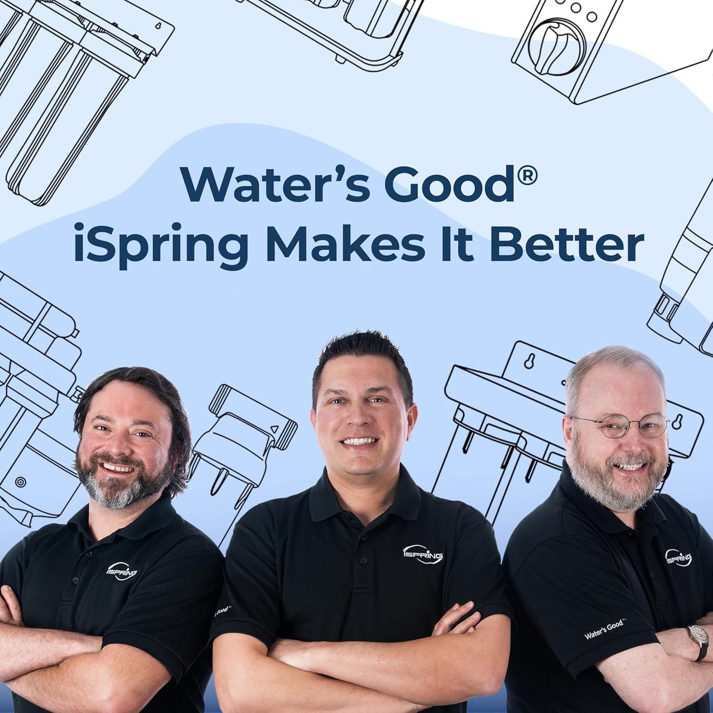 Compact Whole-House PFAS & Lead Water Filter, 2-Stage – iSpring WGB21B-PFKS