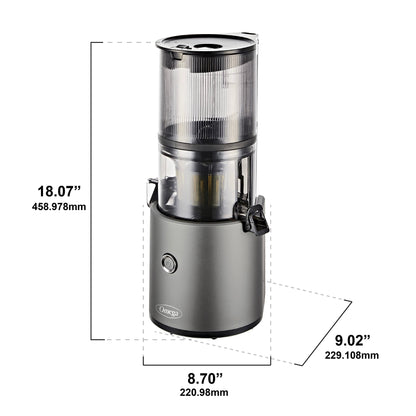 Omega Effortless Batch Juicer | TRUE Shift Stainless Cold-Press Juicer (2 L)