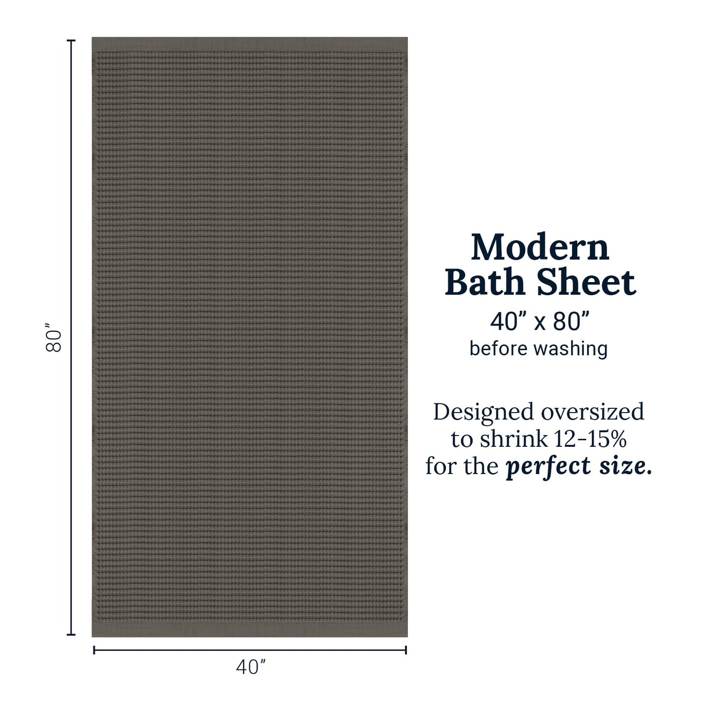 Gilden Tree Bathroom Mat: 100% Absorbent Cotton Waffle Weave