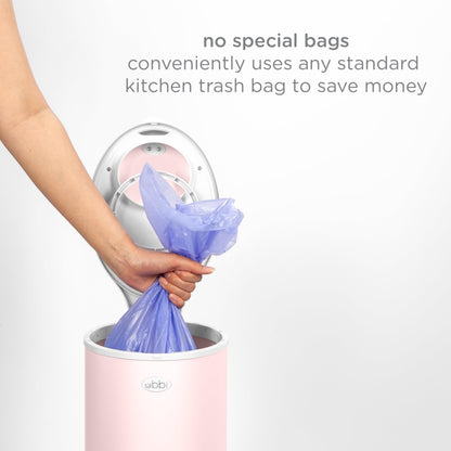 Ubbi Steel Diaper Pail: Powder-Coated Odor-Locking Bin
