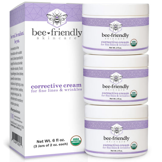 BeeFriendly Organic Corrective Cream, Fragrance-Free, USDA Organic on a white background