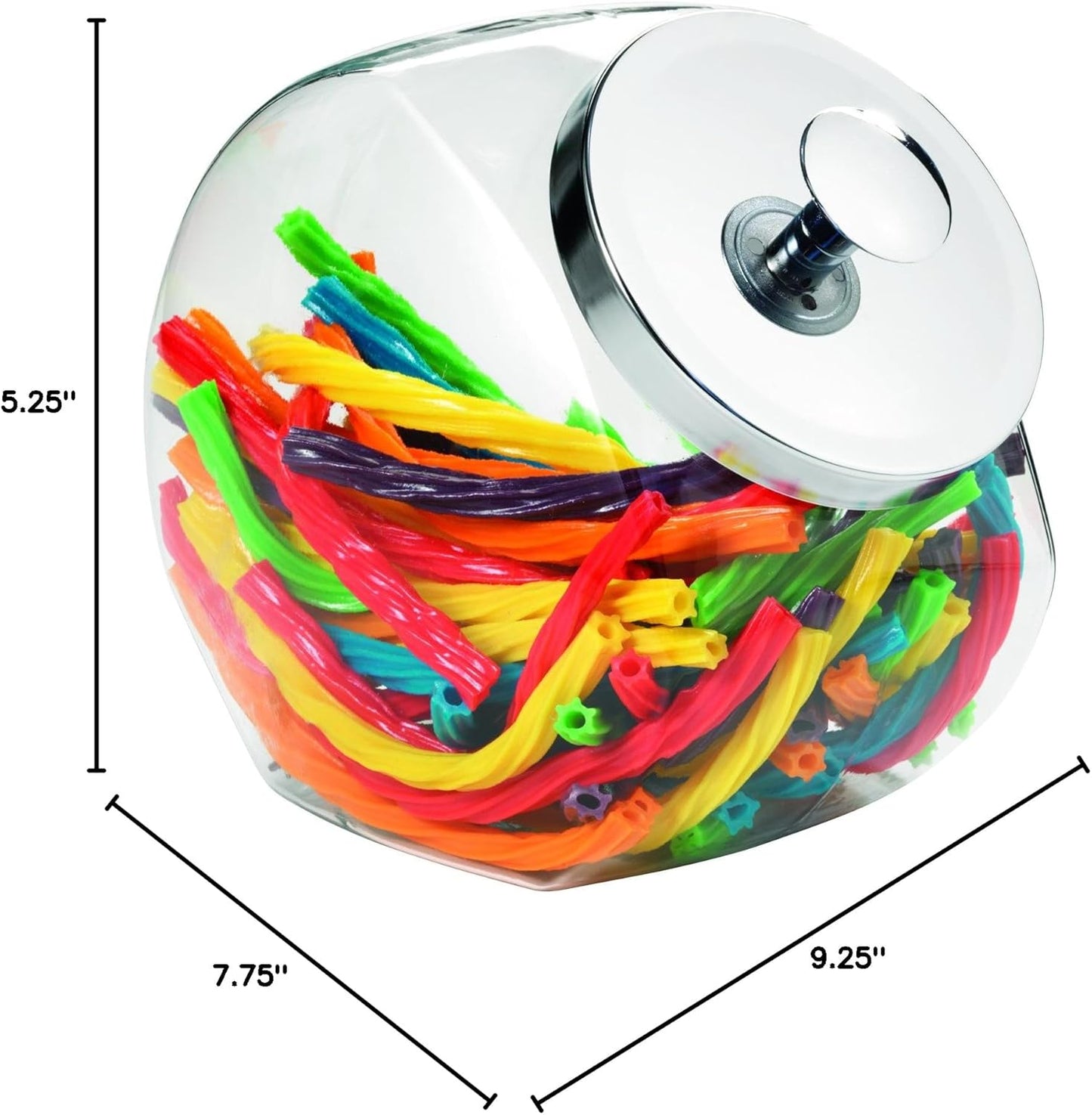 Anchor Hocking Glass Penny Candy Jar with Chrome Cover (1 Gallon)