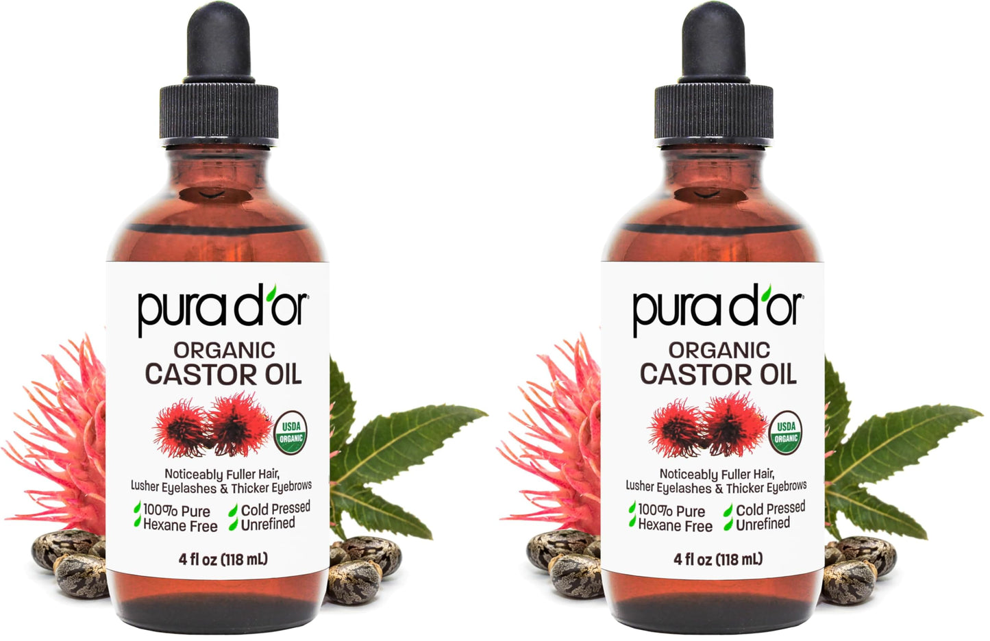 USDA Certified Organic Rosehip Seed Oil, 100% Pure Cold-Pressed – Pura D'or