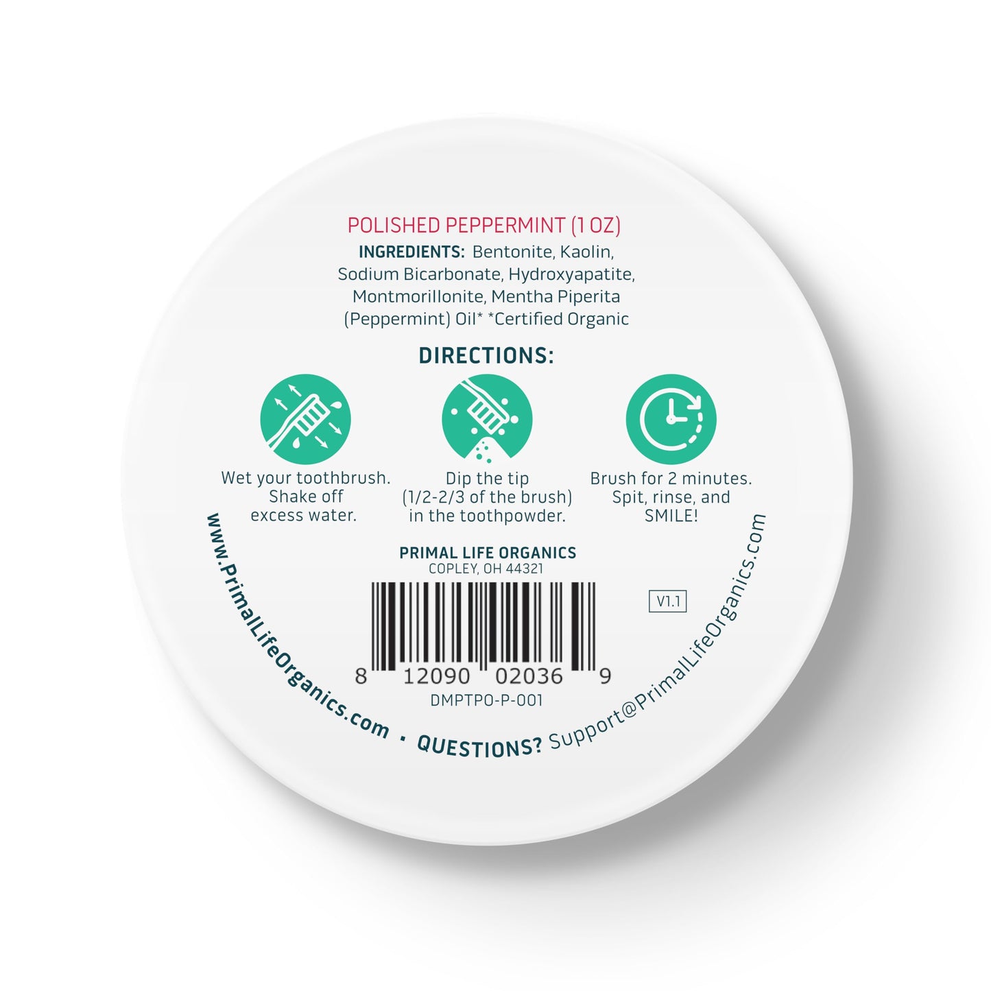 Primal Life Organics: Powdered Mineral Toothpaste, Fluoride - Free, Perfect For All Ages - The Tribalist