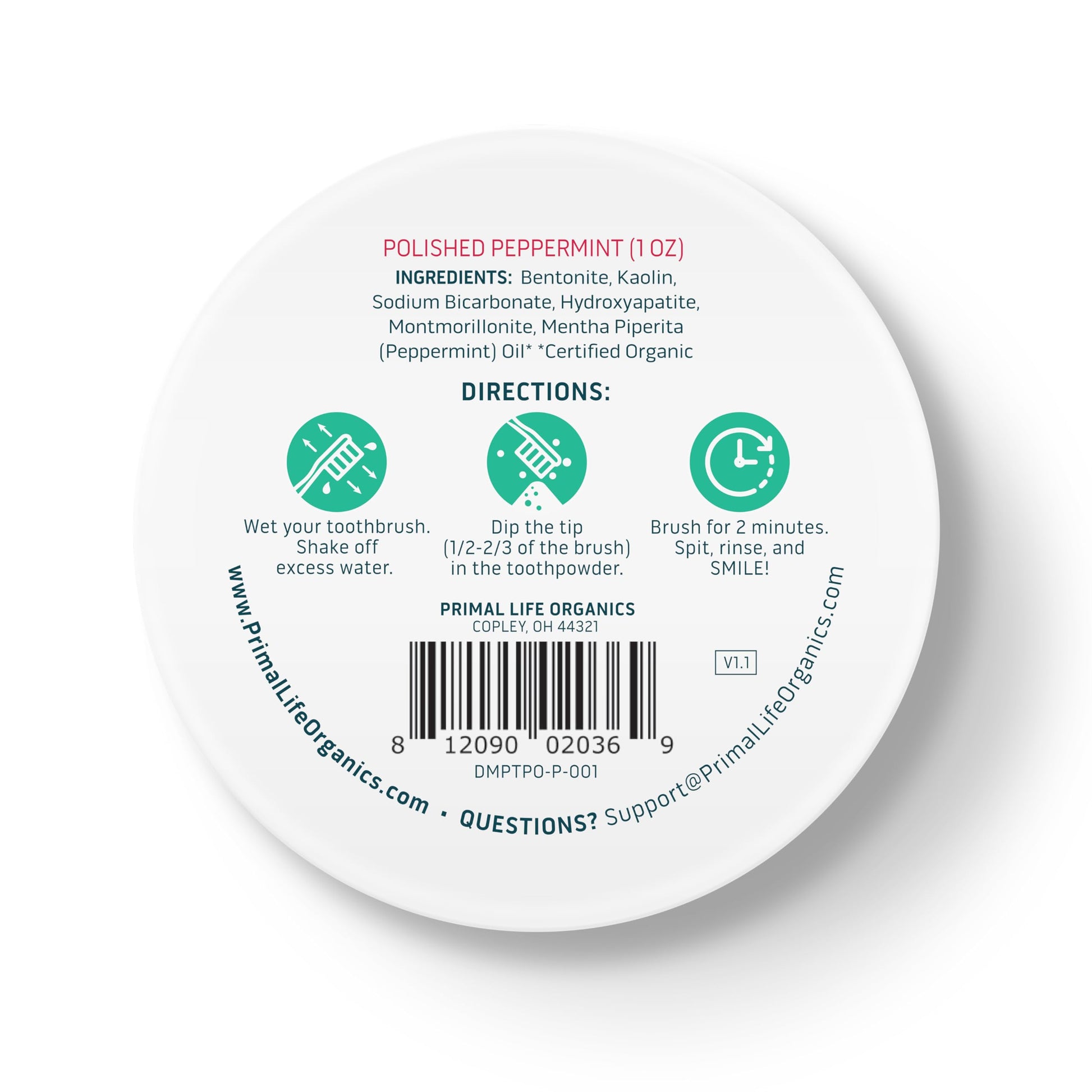 Primal Life Organics: Powdered Mineral Toothpaste, Fluoride - Free, Perfect For All Ages - The Tribalist