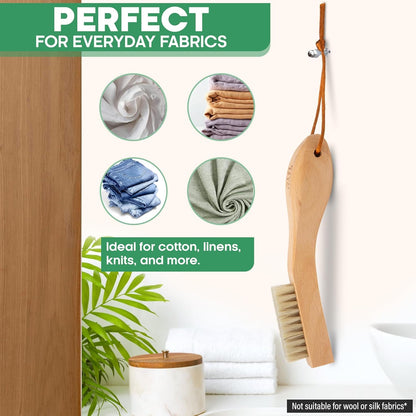 Atzi Hats Natural White Boar Bristle Laundry & Stain Scrubber
