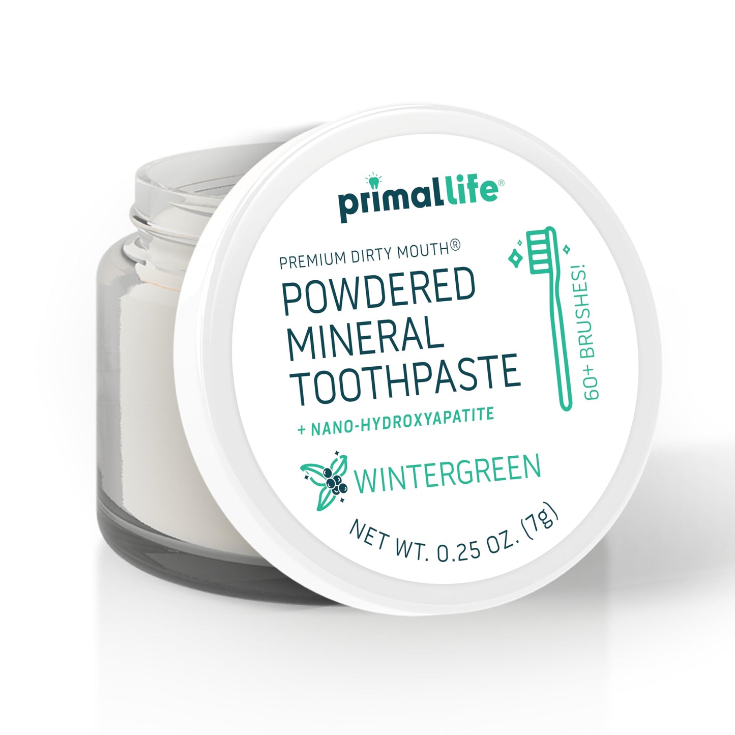 Primal Life Organics Dirty Mouth Toothpowder: Sweet Bubblegum 0.25 oz