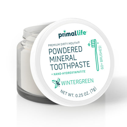 Primal Life Organics Dirty Mouth Toothpowder: Sweet Bubblegum 0.25 oz