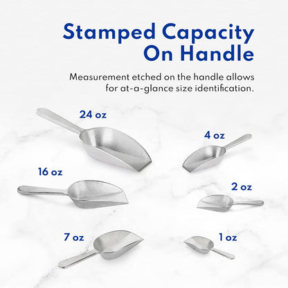 New Star Foodservice Cast Aluminum Scoop: 16-Ounce Utility Scoop