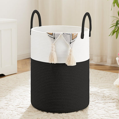Artfeel 60L Handwoven Natural Cotton Rope Laundry Hamper