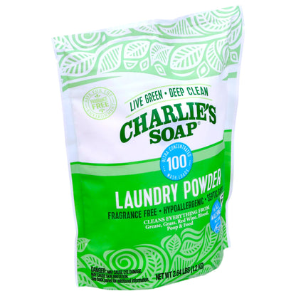 Charlie’s Soap Fragrance-Free Hypoallergenic Deep Cleaning Laundry Powder