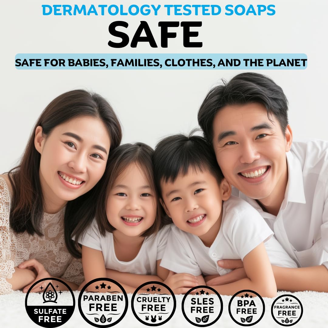 Hypoallergenic Green Tea & Coconut Plant-Based Laundry Soap Bar