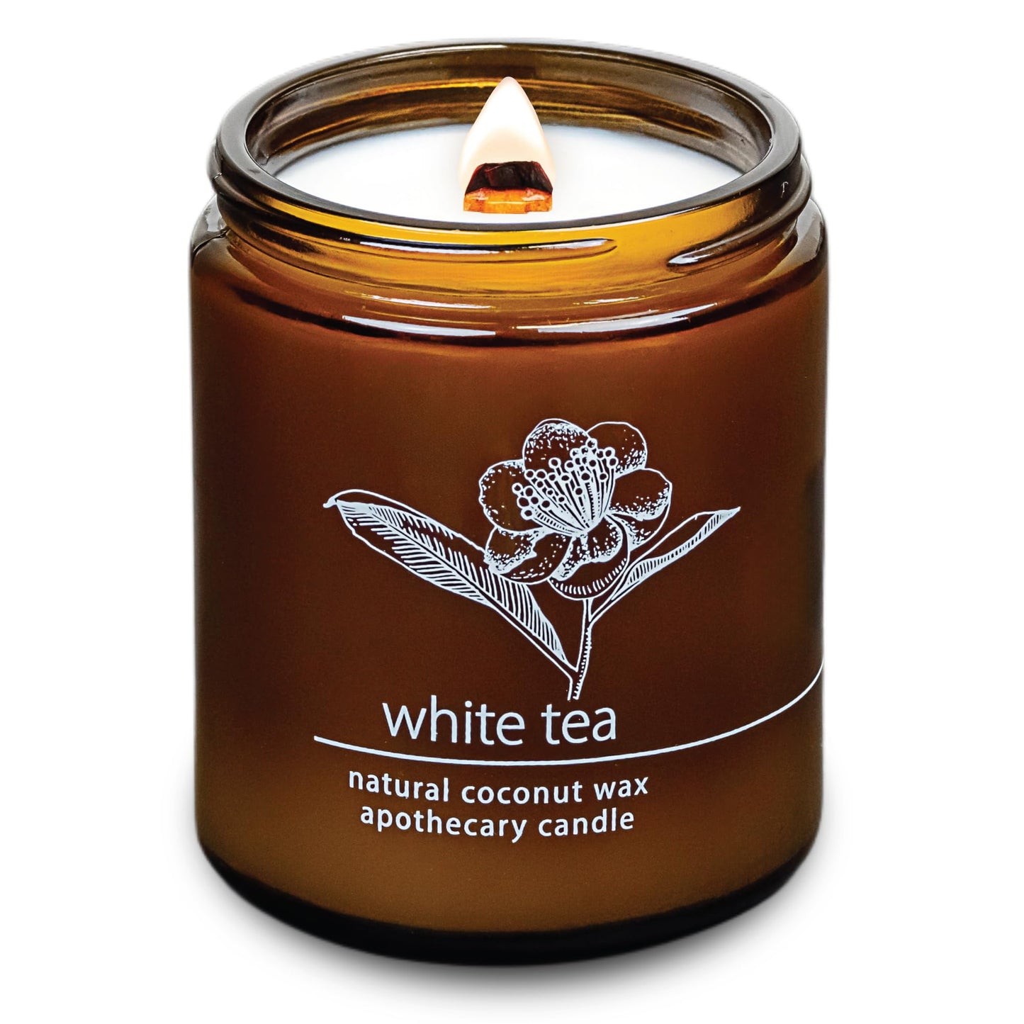 Non-Toxic Coconut Wax Candle: Signature Crackling Wood Wick, Phthalate-Free, 60-Hour Clean Burn