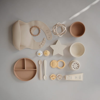 mushie 100% Food-Grade Silicone Divided Suction Plate