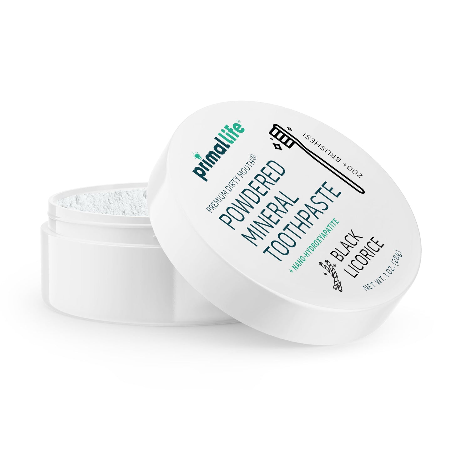 Primal Life Organics Dirty Mouth Toothpowder: Sweet Bubblegum 0.25 oz