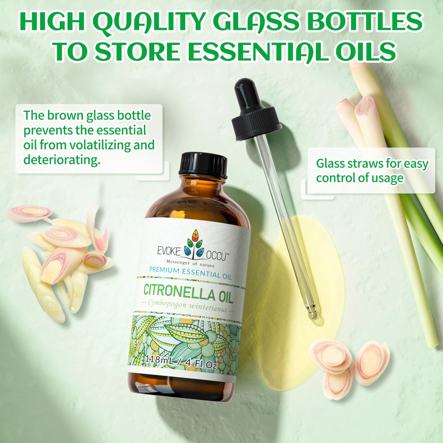 EVOKE OCCU: 100% Pure Clary Sage Essential Oil, 4oz