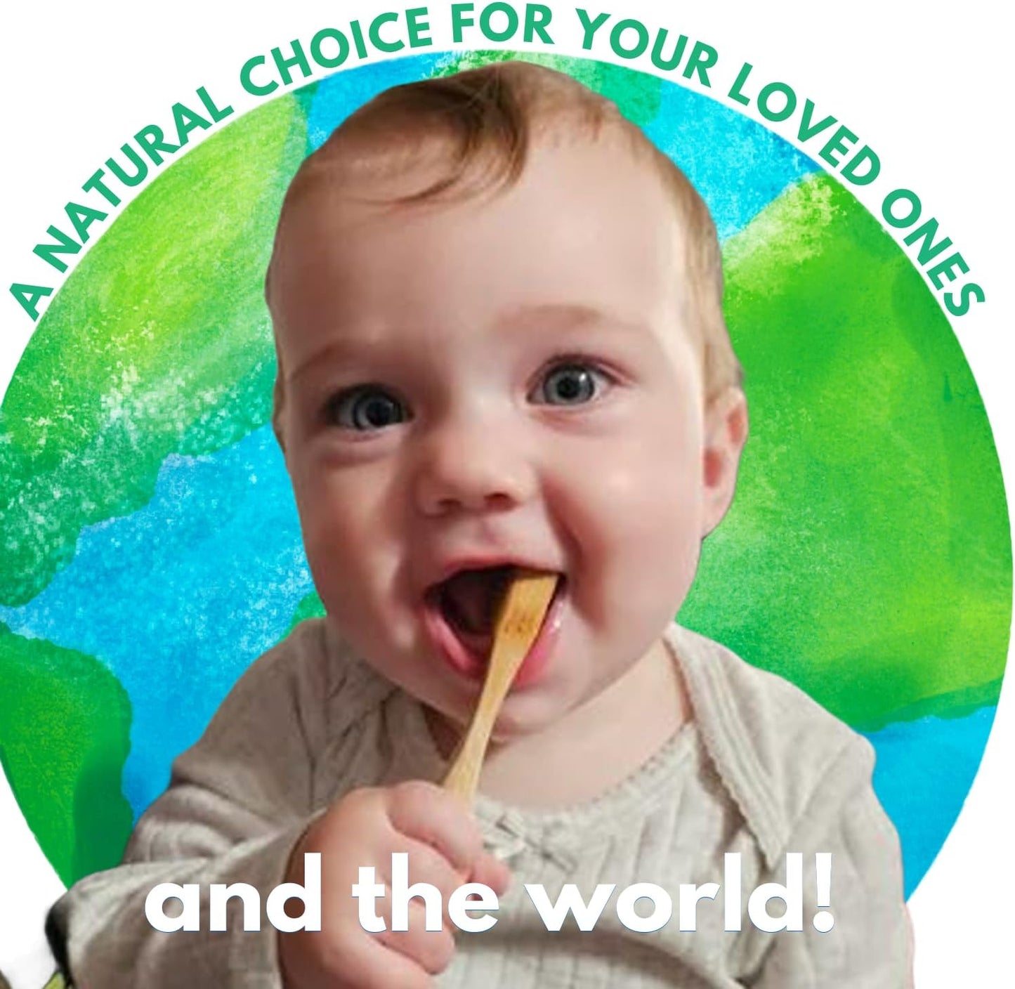Zero-Microplastic Boar Bristle Bamboo Toothbrushes, Family Pack – Gaia Guy (4 Adult + 4 Kids)