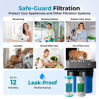 Compact Whole-House PFAS & Lead Water Filter, 2-Stage – iSpring WGB21B-PFKS