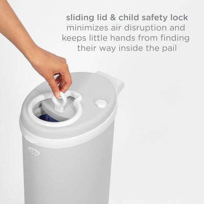 Ubbi Steel Diaper Pail: Powder-Coated Odor-Locking Bin