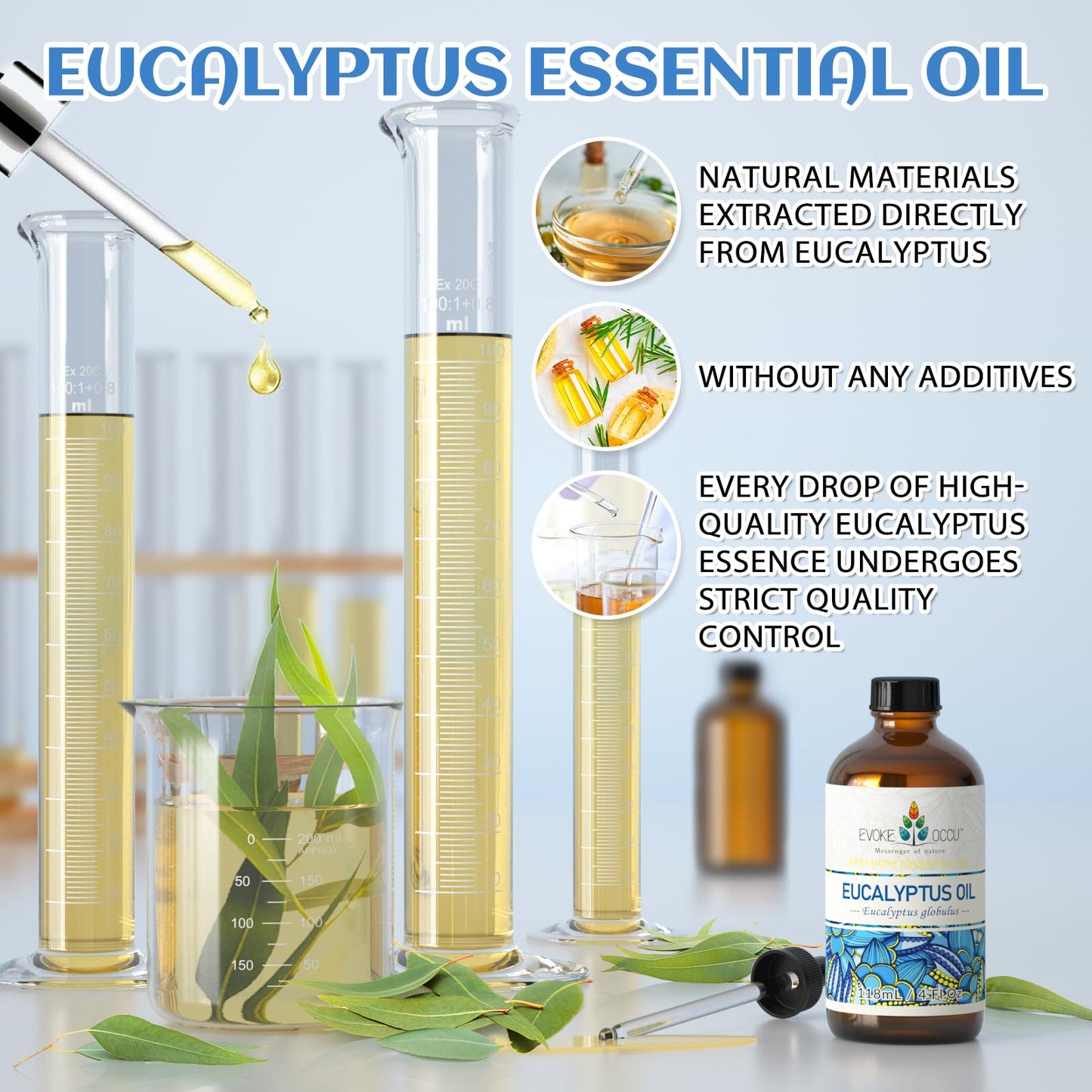 EVOKE OCCU: 100% Pure Clary Sage Essential Oil, 4oz