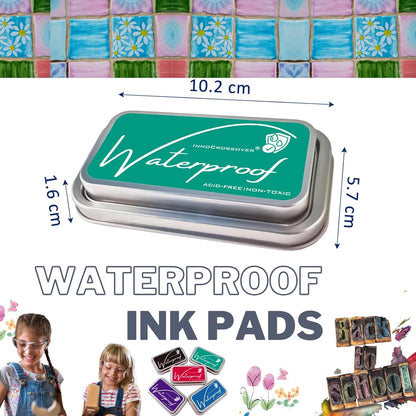 Non-Toxic Waterproof Ink Pads: Acid-Free Formula for Permanent Card Making and Crafts