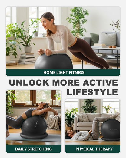 Trideer Yoga Ball Chair: Hypo-Allergenic Stability System