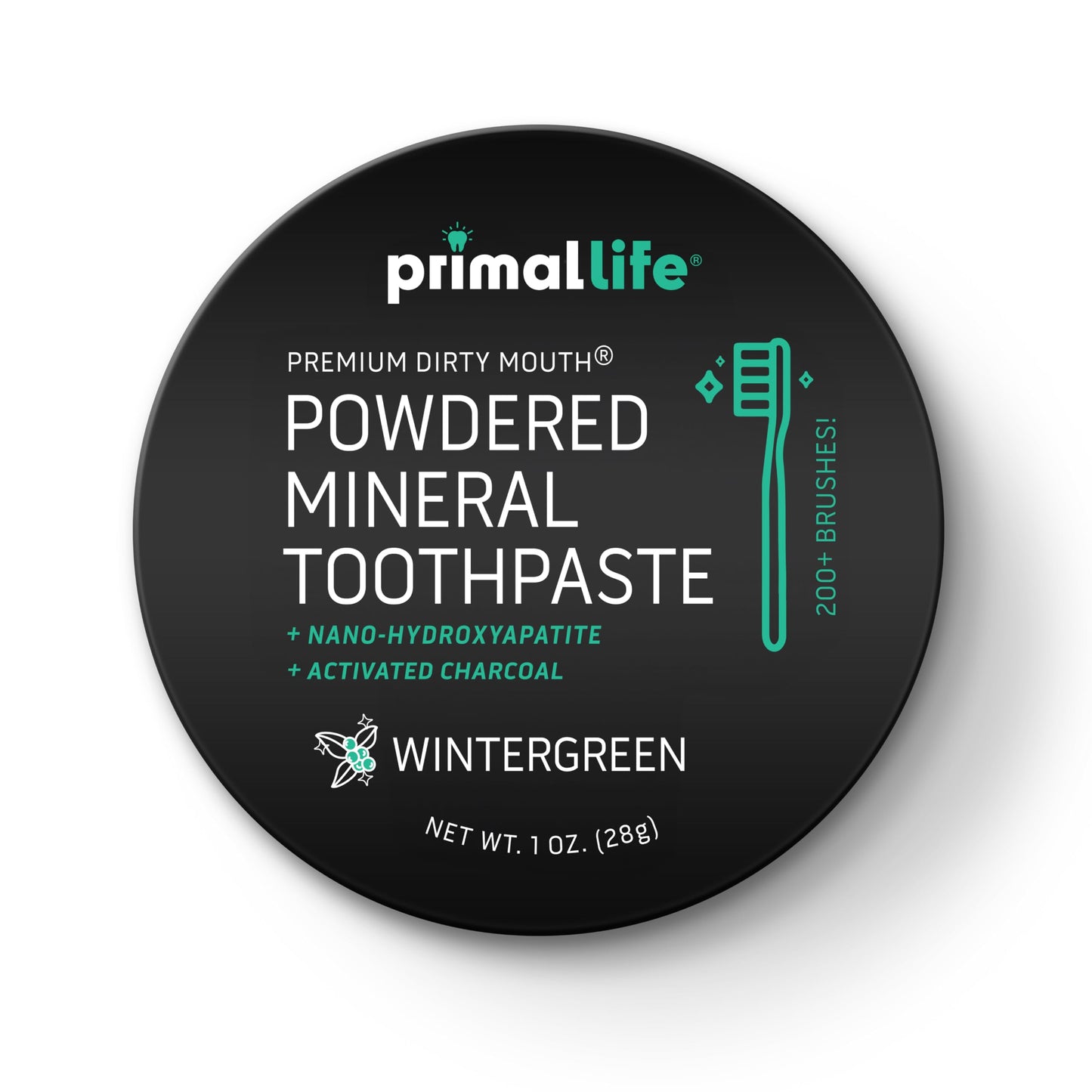 Primal Life Organics Dirty Mouth Toothpowder: Sweet Bubblegum 0.25 oz