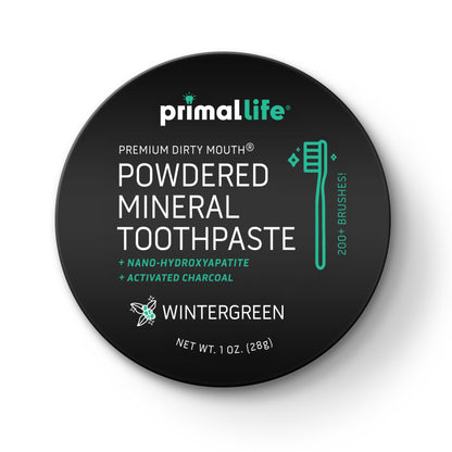 Primal Life Organics Dirty Mouth Toothpowder: Sweet Bubblegum 0.25 oz