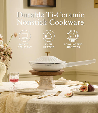 7-Piece Nonstick Ceramic Cookware Set in Jet Black