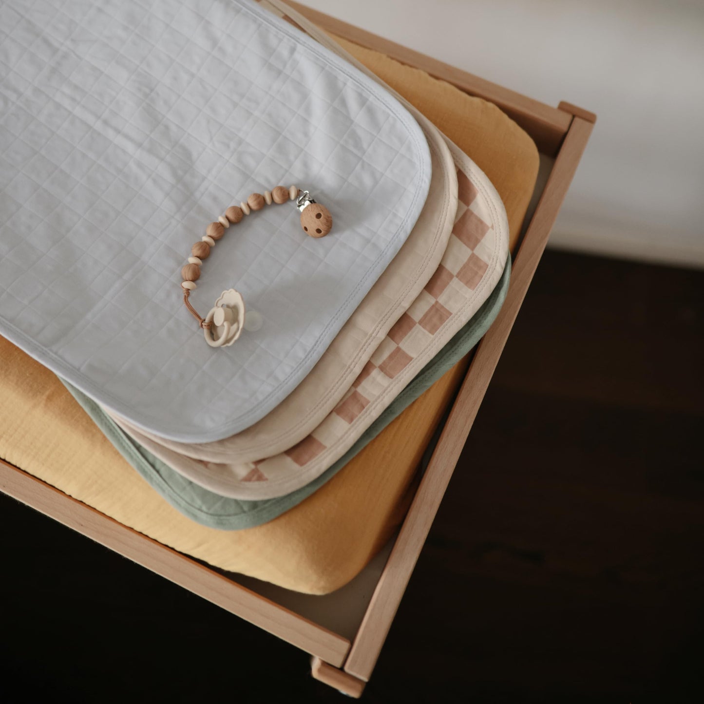 Mushie Organic Cotton Changing Pad Liners: Calming Muslin Comfort