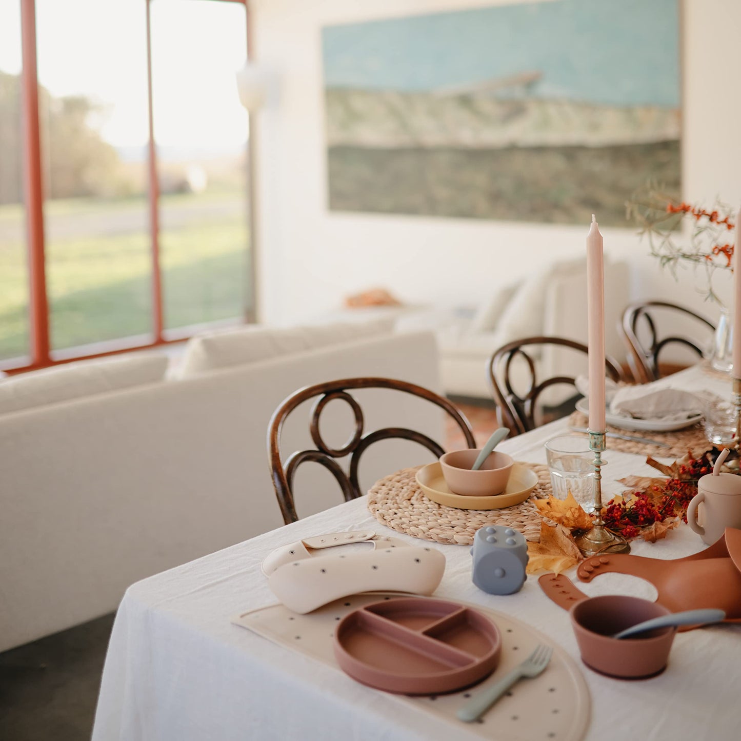 mushie 100% Food-Grade Silicone Divided Suction Plate