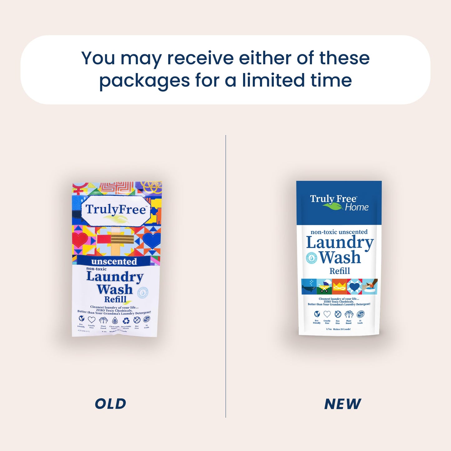 Truly Free Plant-Based Refillable Laundry Wash for Sensitive Skin