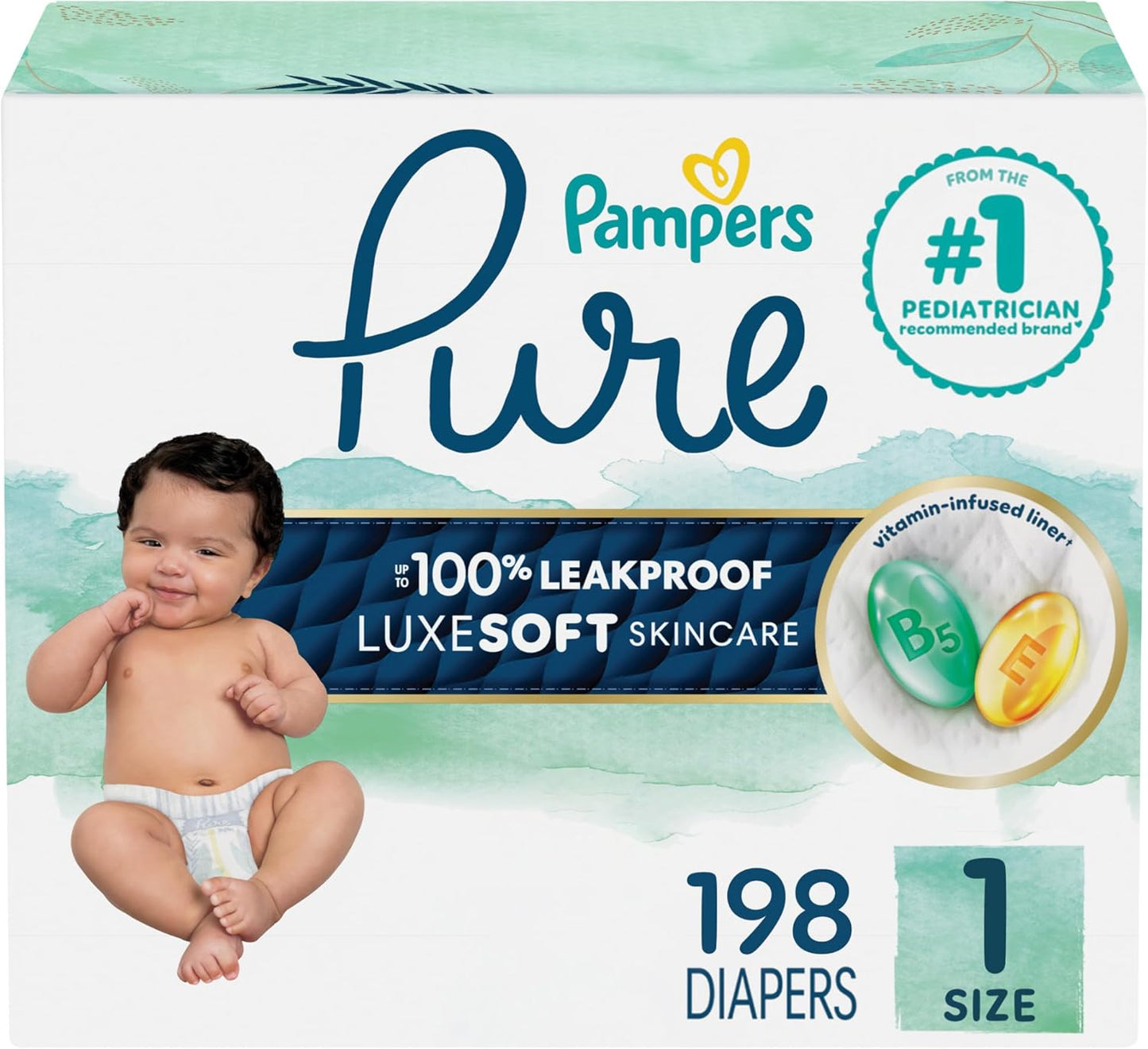Pampers Pure Protection Diapers: Premium Plant-Based Skin Care