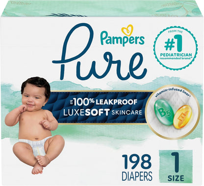 Pampers Pure Protection Diapers: Premium Plant-Based Skin Care