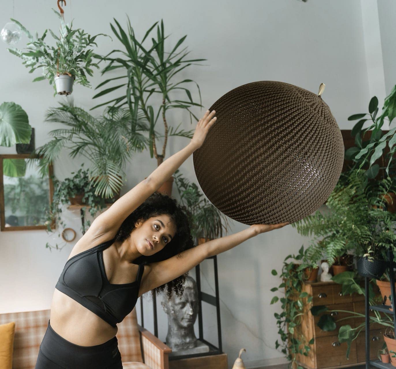 Natural Cotton Rope Ball Cover: Handmade Chemical-Free Comfort