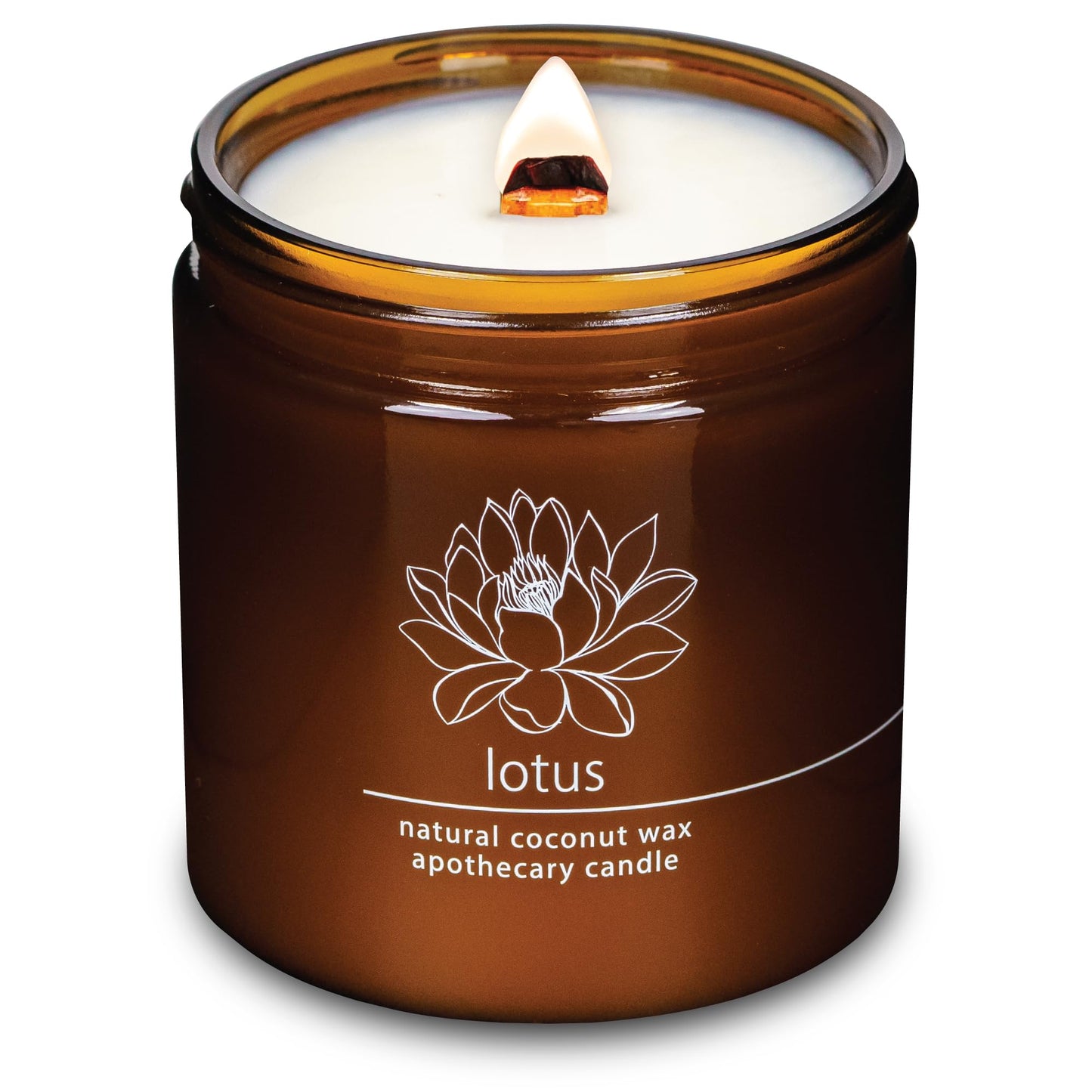 Non-Toxic Coconut Wax Candle: Signature Crackling Wood Wick, Phthalate-Free, 60-Hour Clean Burn