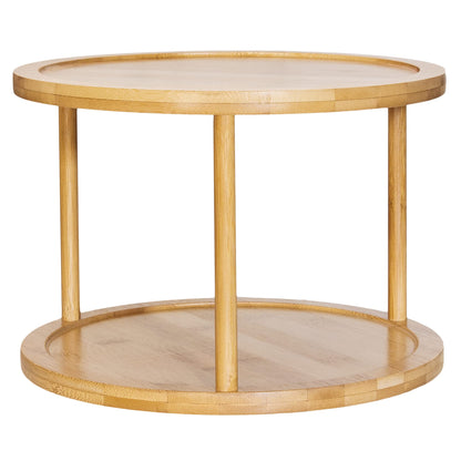 TB Home Acacia Wood Lazy Susan Kitchen Turntable Organizer