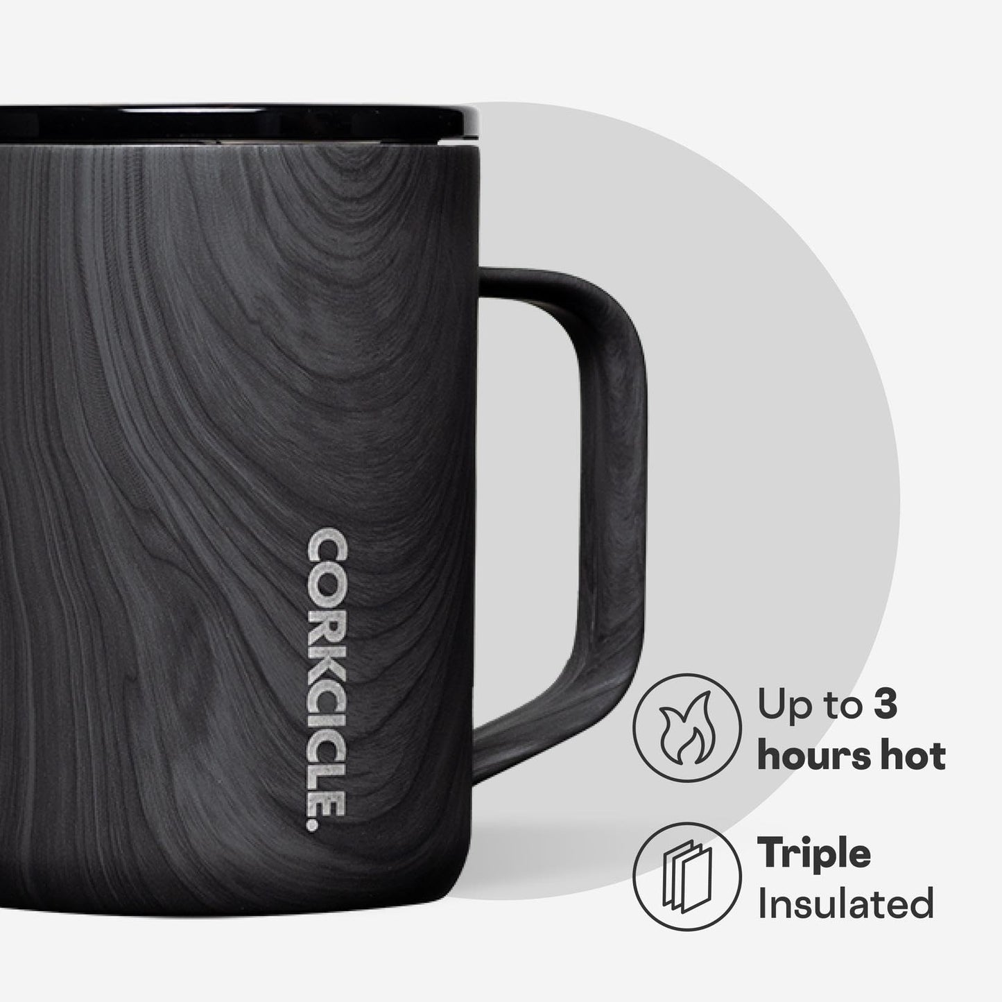 Corkcicle Classic 16 oz Triple-Insulated Stainless Steel Mug