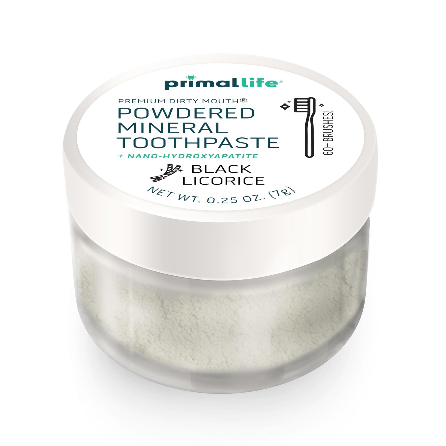 Primal Life Organics Dirty Mouth Toothpowder: Sweet Bubblegum 0.25 oz